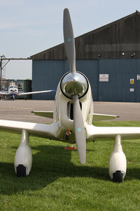 G-AEXF @ EGCJ - Percival P-6 Mew Gull, Sherburn-in-Elmet Airfield. May 25th 2009. - by Malcolm Clarke