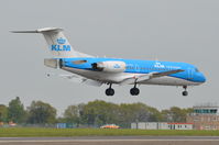 PH-KZL @ EGSH - Landing at Norwich. - by Graham Reeve