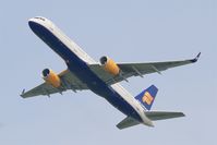 TF-FIP @ LFPG - Boeing 757-208, Take off rwy 27L, Roissy Charles De Gaulle airport (LFPG-CDG) - by Yves-Q
