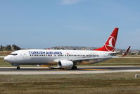 TC-JZE @ LMML - B737-800 TC-JZE Turkish Airlines - by Raymond Zammit