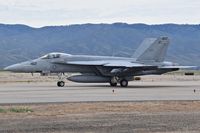 166789 @ KBOI - Taxiing on Foxtrot to RWY 10R.  VX-9 Vampires, Air test & Evaluation Squadron Nine, NAS China lake, CA - by Gerald Howard