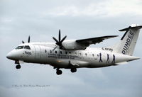 G-BYMK @ EGSH - On approach Runway 27 R during a overcast day - by Adam Wicks