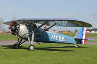 G-MOSA @ EGBR - Morane-Saulnier MS.317 at Beighton Airfield's Early Bird Fly-In. April 13th 2014. - by Malcolm Clarke
