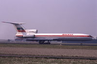 LZ-BTO @ EHAM - Tupolev Tu-154B-1 of Balkan Bulgarian Airlines at Schiphol airport, the Netherlands, 1982 - by Van Propeller
