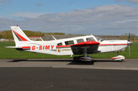 G-SIMY @ EGBR - Piper PA-32-300 Cherokee Six at Breighton Airfield's Early Bird Fly-In. April 13th 2014. - by Malcolm Clarke