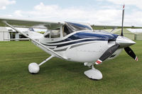 G-CEFV @ X5FB - Cessna 182T Skylane at Fishburn Airfield UK. July 6th 2014. - by Malcolm Clarke