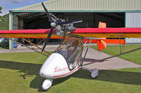 G-MZOI @ X5FB - Letov LK-2M Sluka at Fishburn Airfield UK. August 7th 2015. - by Malcolm Clarke