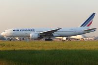 F-GSPC @ EGLL - Lining up for take off on runway 27L operating the Los Angeles service. Operated by Air France. - by Glyn Charles Jones