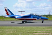 E146 @ LFOA - Dassault-Dornier Alpha Jet E (F-UHRR), Leader of Patrouille de France 2016, Avord Air Base 702 (LFOA) Open day 2016 - by Yves-Q