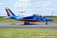 E162 @ LFOA - Dassault-Dornier Alpha Jet E (F-TERJ), Replacement aircraft of Patrouille de France 2016, Avord Air Base 702 (LFOA) Open day 2016 - by Yves-Q