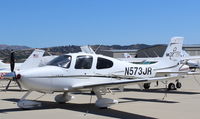 N573JR @ CMA - 2006 Cirrus SR22-GTS TURBO, Continental  IO-550-N 310 Hp, at AOPA FLY-IN - by Doug Robertson