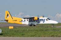 G-OAUR @ EGJB - Taxying to stand at Guernsey - by alanh