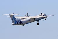 G-JECL @ LFRB - De Havilland Canada DHC-8-402Q Dash 8, Take off rwy 07R, Brest-Bretagne Airport (LFRB-BES) - by Yves-Q