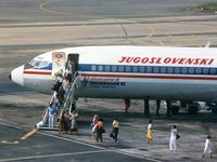 YU-AKE @ LFBD - JAT - Yugoslav Airlines sticker Universiade 87 from Dubrovnik - by Jean Goubet-FRENCHSKY