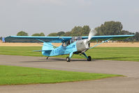 G-AIBW @ EGBR - Auster J-1N at Breighton Airfield's Helicopter Fly-In. September 21st 2014. - by Malcolm Clarke