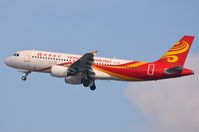 B-LPK @ VHHH - Hong Kong Airlines A320 lifting off. - by FerryPNL