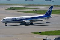JA617A @ VHHH - ANA B763 taxying to its gate. - by FerryPNL