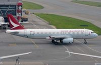 B-HSM @ VHHH - Cathay Dragon A320 taxying out - by FerryPNL
