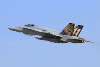 J-5011 @ LFRJ - McDonnell Douglas FA-18C Hornet, Take off rwy 26, Landivisiau Naval Air Base (LFRJ) Tiger Meet 2017 - by Yves-Q