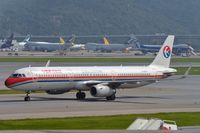 B-9947 @ VHHH - China Eastern A321 in its former red/gold/blue livery passing by. - by FerryPNL