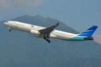 PK-GPW @ VHHH - Garuda A333 taking-off. - by FerryPNL