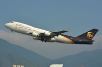 N570UP @ VHHH - UPS B744F pulling out of HKG - by FerryPNL