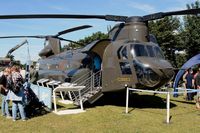 IR808 - Off airport. Mock up of a RAF Chinook helicopter on display at WNAS17 held by Swansea foreshore, Wales , UK. - by Roger Winser