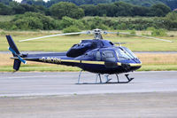 G-BOSN @ EGFH - Twin Squirel, Helicopter and Pilot Services Wycombe Air Park Buckinhamshire based, previously 5N-AYL, G-BOSN, 5N-AYL, N2109L, seen parked up.