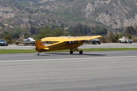 N23266 @ SZP - 1939 Piper J3C-65 CUB, Continental A&C-65 65 Hp, landing roll Rwy 22 - by Doug Robertson