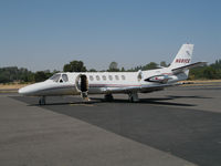 N681CE @ O22 - Sierra Pacific Industries (Redding, CA) 2004 Cessna 560 Encore on visitor's ramp @ Columbia, CA - by Steve Nation