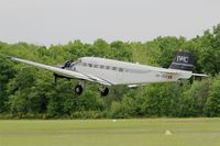 HB-HOS @ LFFQ - Junkers Ju-52-3m g4e, Take off rwy 28, La Ferté-Alais airfield (LFFQ) Air show 2016 - by Yves-Q