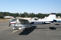 N12097 @ O22 - Locally-based 1973 Cessna 172M Skyhawk with cockpit covered @ Columbia, CA - by Steve Nation