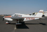 N7635W @ KCPU - Locally-based 1964 Piper PA-28-180 Cherokee @ Maury Rasmussen Field/Calaveras County Airport, San Andreas, CA - by Steve Nation