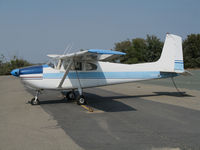 N5521B @ KJAQ - Locally-based 1956 Cessna 182 Skylane @ Westover Field/Amador County Airport, Jackson, CA - by Steve Nation