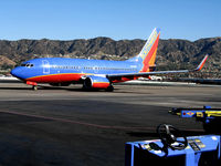 N479WN @ KBUR - SOUTHWEST Boeing 737-7H4 with winglets and newer colors @ Hollywood-Burbank Airport, CA - by Steve Nation