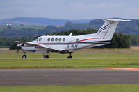G-OLIV @ EGFF - Super Kingair, EGFF resident, Dragonfly Aviation Services Ltd, previously N60275, G-RAFN, ZK454, G-RAFN, seen departing runway 30. - by Derek Flewin