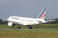 F-GRXM @ LFRB - Airbus A319-115LR, Landing rwy 25L, Brest-Bretagne airport (LFRB-BES) - by Yves-Q