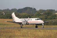 F-GPYY @ LFRB - Beech 1900C-1, Take off run rwy 07R, Brest-Bretagne Airport (LFRB-BES) - by Yves-Q