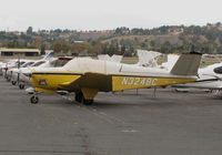N3248C @ KCCR - Locally-based 1954 Beech E35 Bonanza with cockpit cover @ Buchanan Field, Concord, CA - by Steve Nation