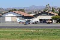 N6543V @ SZP - 1980 Cessna 172RG CUTLASS, Lycoming O&VO-360 180 Hp, taxi back after landing Rwy 22 - by Doug Robertson