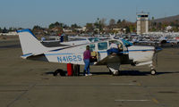 N4162S @ KCCR - Privately-owned Beech 1975 Beech F33A Bonanza from Louisiana for the holidays parked on Hotel visitor's ramp @ Buchanan Field, Concord, CA - by Steve Nation