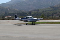 N4417K @ SZP - 1948 Ryan NAVION, Continental E-185 listed 205 Hp, landing roll Rwy 22 - by Doug Robertson