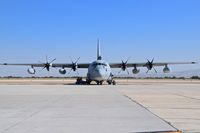 168073 @ KBOI - Crew doing pre flight.  VMGR 234 “Rangers” NAS Fort Worth, TX - by Gerald Howard