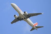 F-HBLG @ LFPG - Embraer 190LR, Take off Rwy 27L, Roissy Charles De Gaulle Airport (LFPG-CDG) - by Yves-Q