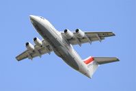 EI-WXA @ LFPG - British Aerospace RJ85A, Take off rwy 27L, Roissy Charles De Gaulle airport (LFPG-CDG) - by Yves-Q