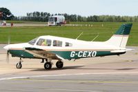 G-CEXO @ EGSH - Arriving at Norwich. - by keithnewsome