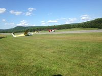 N451GR @ VSF - husky towing glider for Civil Air Patrol at Hartness Field, Springfield, VT (VSF) - by Daniel Nash