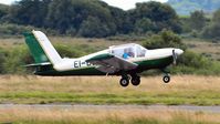 EI-BJK @ EGFH - Visiting SOCATA Rallye Galopin departing Runway 28. Previously registered F-GBKY. - by Roger Winser
