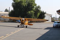N71044 @ SZP - 1946 Piper J3C-65 CUB, Continental A&C-65 65 Hp, at its hangar ramp - by Doug Robertson