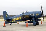 N68RW @ KJAX - Grumman F8F-2 Bearcat CN 1217761 in Blue Angels colors, N68RW